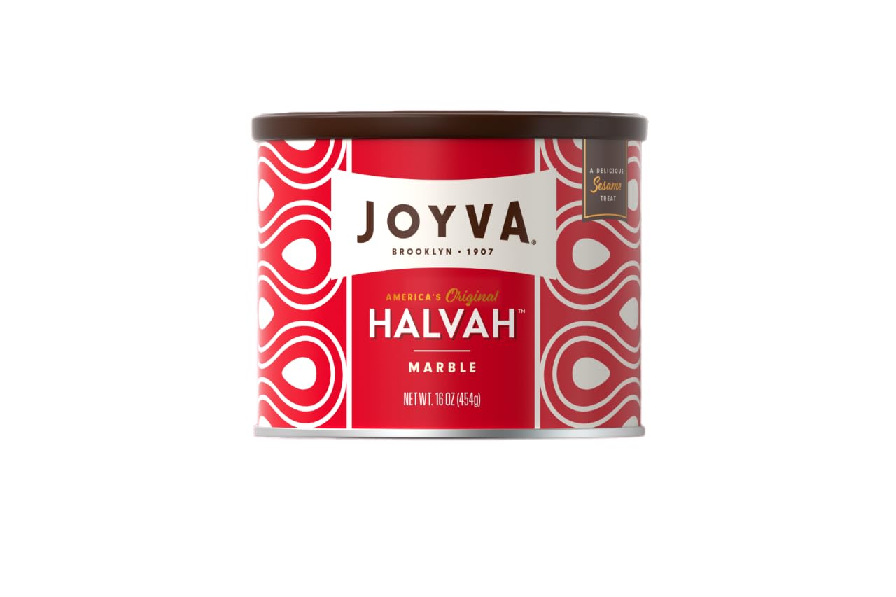 Product image of Joyva Halvah Marble Sesame Treat Dairy Free Gluten-Free Kosher Parve Handcrafted in Brooklyn 16 oz 16 oz